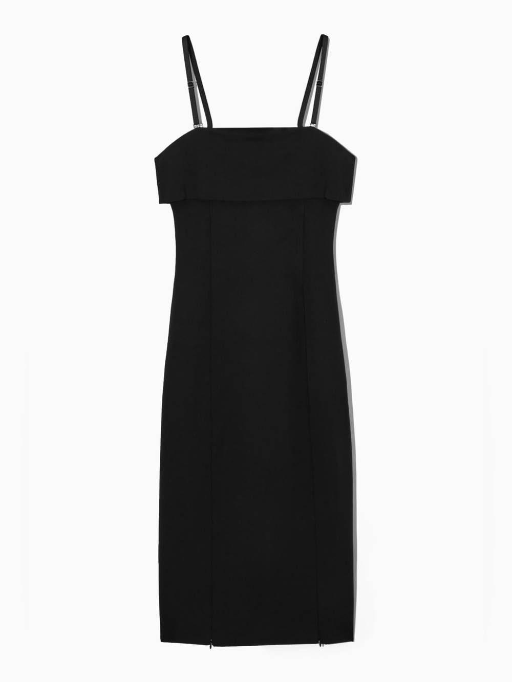 COS Layered Bandeau Midi Dress - Size 8